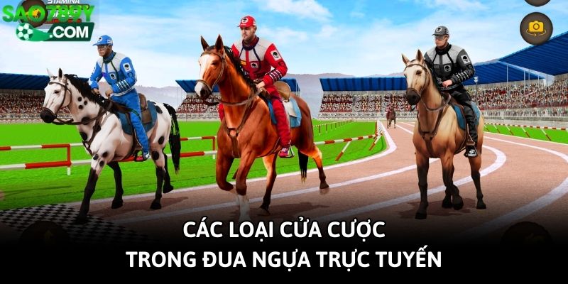 Các loại cửa cược trong đua ngựa trực tuyến