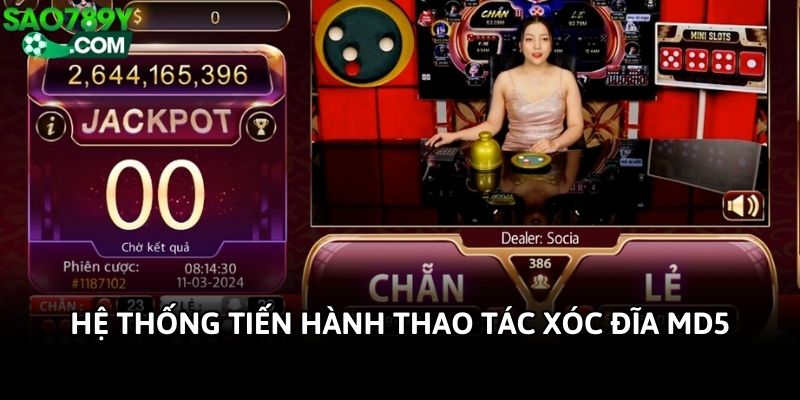 Hệ thống tiến hành thao tác xóc đĩa MD5